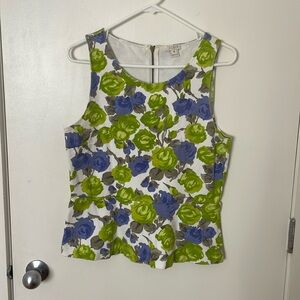 Jcrew Floral peplum top